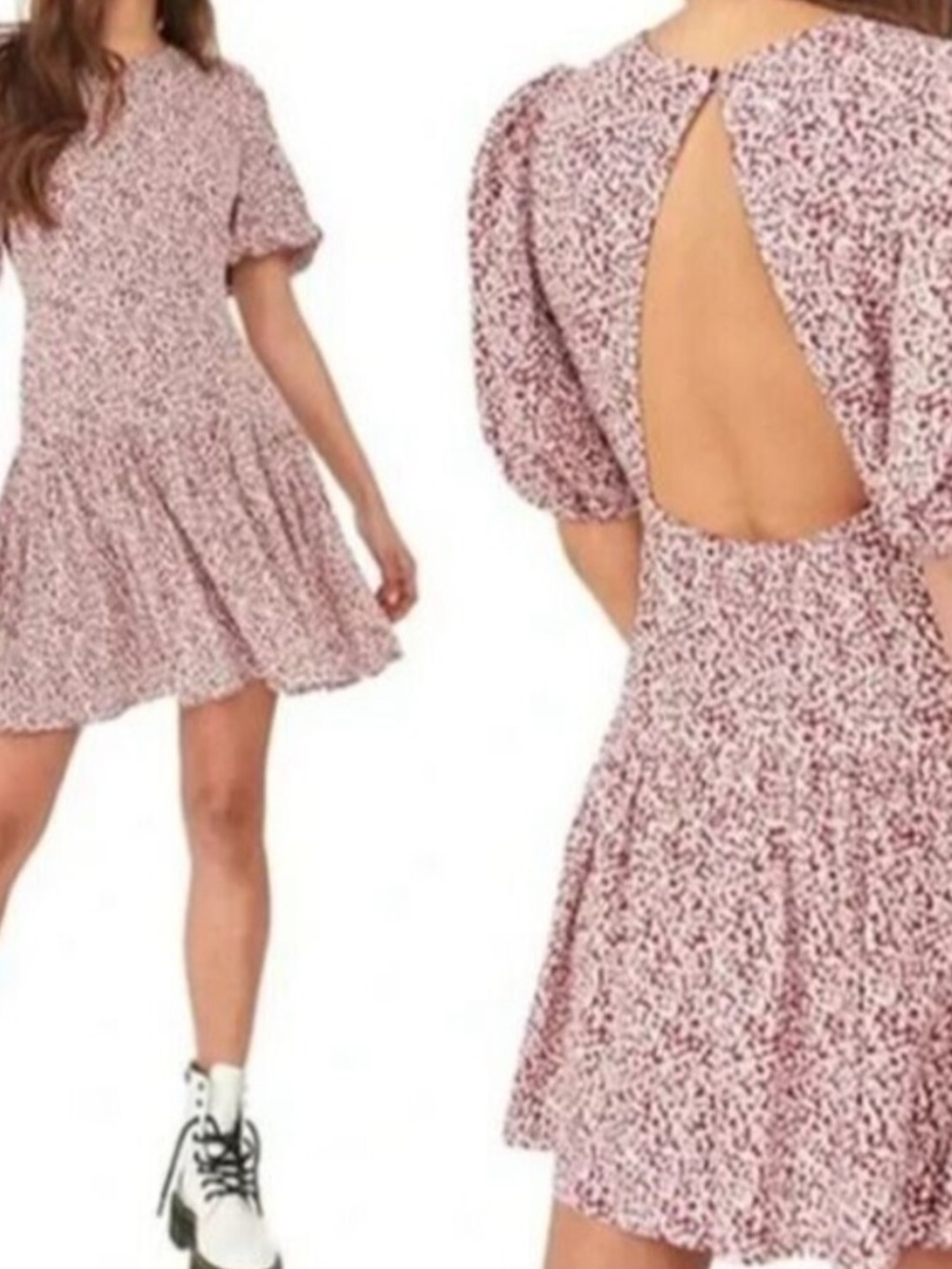 Free People Dancing In The Dark Drop Waist Mini Dress Medium